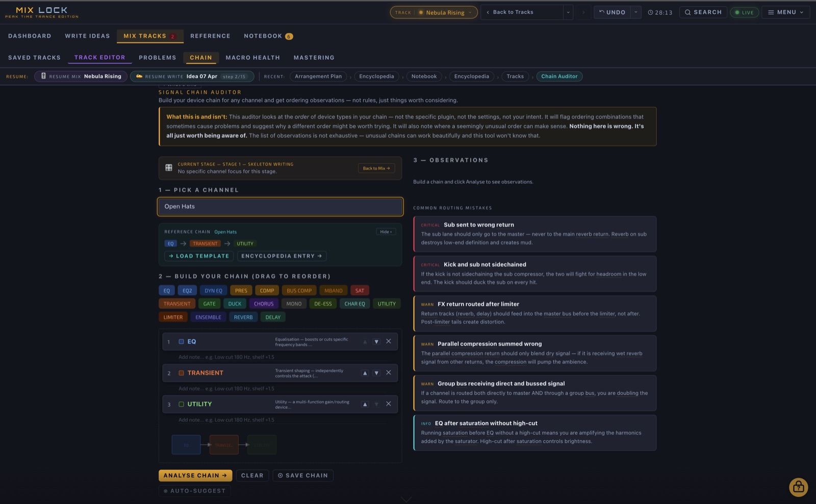 Chain Audit comparison